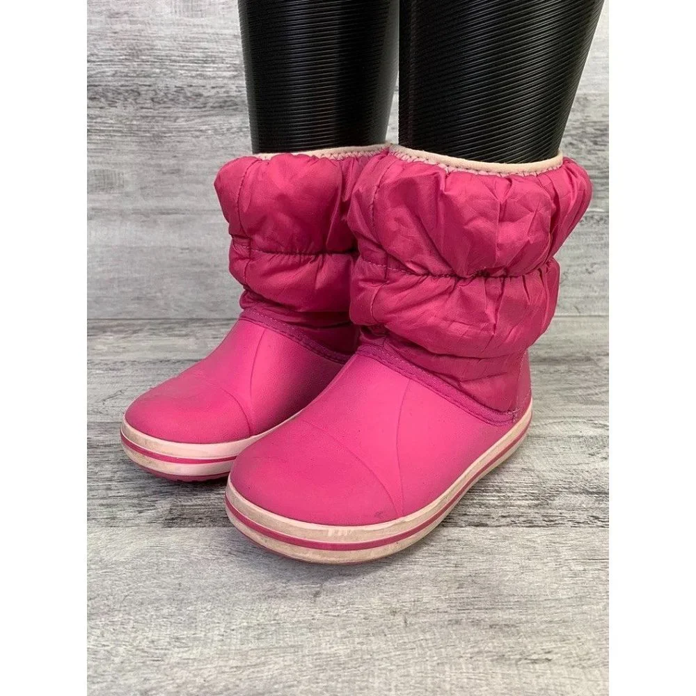 Crocs Kids Winter Boots Pink, C11